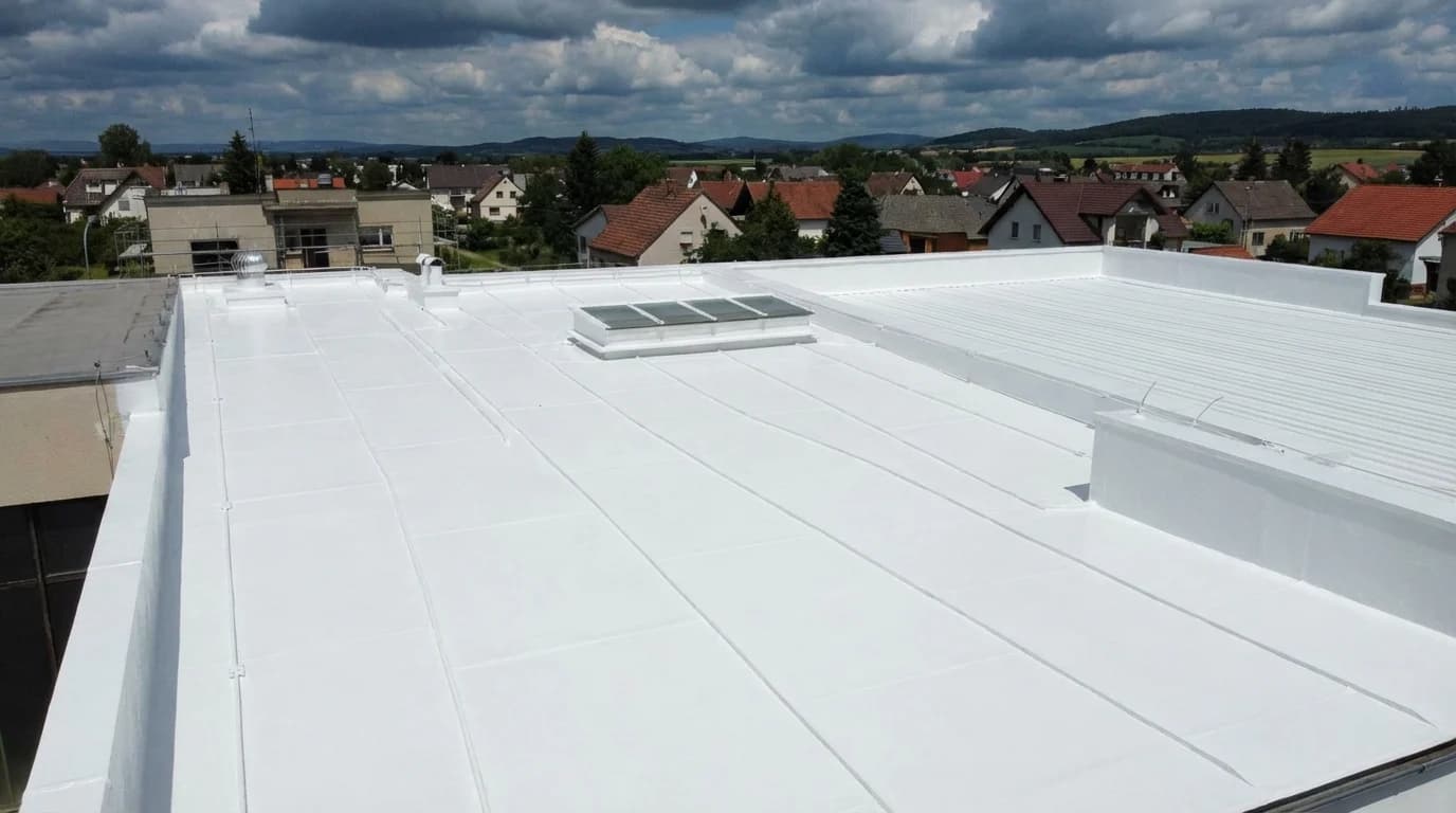 Komerční objekt — plechová střecha