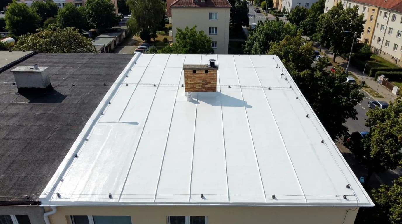 Silikonová hydroizolace rodinného domu — ploché střechy